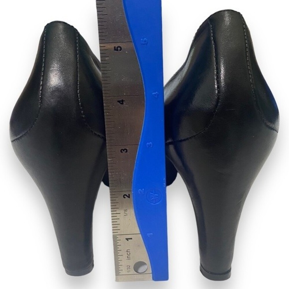 Ecco | Womens Black Leather Classic Comfort Pump Heels | Size 41 - Picture 8 of 11